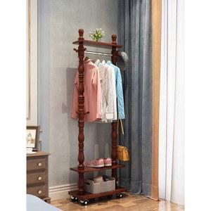 원목 스탠드행거 코트랙 북유럽풍 행거 원룸 80센티 바퀴 60x30x178cm 양복