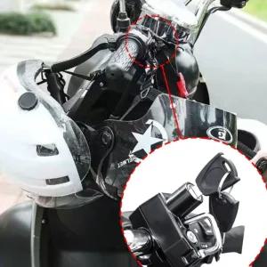 흠집방지잠금쇠 고정용 편리한 라이딩 헬멧 락고정밴드 오픈페이스 오토바이 하프 로프 바이크