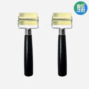 [월드크린] 실리콘 방음지 롤러 대형 2개 도배 로라 벽지 자동차 작업 페인트