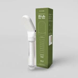 백지생활 한손 샤워기 헤드 필터 샤워 교체 절수형 절수 수압상승 조절 아기 온오프 욕실