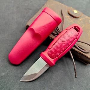 Morakniv 작은 직선 칼 나일론 섬유 손잡이 멀티 컬러 핸들 자기 방어 사냥 암벽 등반 야외 휴대용 낚시