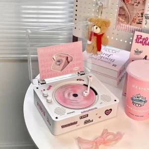 CD플레이어 아날로그 감성 레트로 턴테이블 시디플레이어