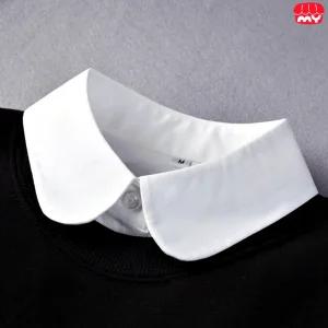 페이크 셔츠 편한 레이어드 카라 라운드 넥 카라 니트 이너 맨투맨