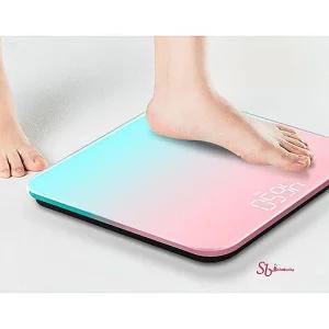 체중계 측정기 가정용 디지털 몸무게 정확한 스마트 가벼운 그라데이션 파스텔pqr075