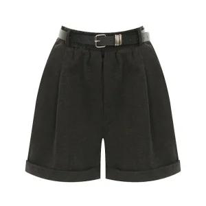 [샐리] 벨티드롤업4부기모팬츠_I5D-CPT014