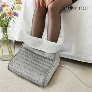 이놀 3단 온도조절 극세사 양모 풋워머 발난로 히터 사무실히터 전기방석 EW037