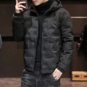 방한 보온 경량 후드 겨울 숏 패딩 점퍼 모자 오버핏 파카 스타일