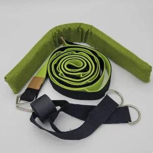 문틀 플라잉요가 스트랩 그린 운동기구 스트레칭