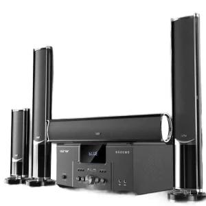 5.1채널스피커 노래방 앰프 서브우퍼 홈시어터 블랙 카페 서라운드앰프 홈 마이크 리시버