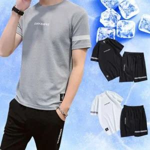 남성 스포츠웨어 세트 편한 쿨링 밴딩 축구 헬스 운동