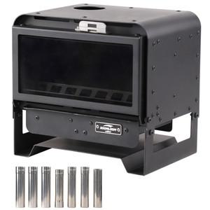 Soomloom  장작 난로 KAKA 블랙 캠핑 텐트 난방 요리 휴대용 야외 모닥불 스토브