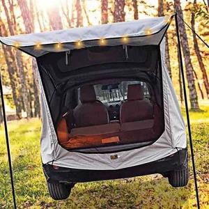 그레이 트렁크 텐트 카텐트 꼬리텐트 차박텐트 차량