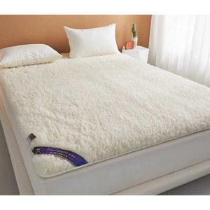 천연 양털 침대 매트 흰색 긴털 이불 화이트 쿠션 카페트 두꺼운 러그 매트리스 호주산