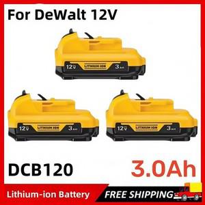 디월트 호환 리튬 이온 배터리 전동 공구 교체용 충전식 DCB182 12V 3Ah
