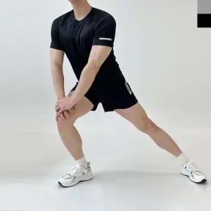 KWW 1000 남자 아이스 반팔 레깅스 투인원 3부 쇼츠