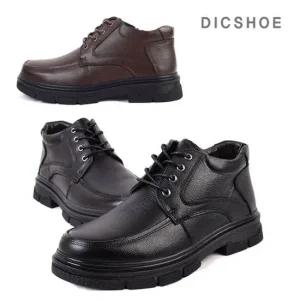 딕슈 남성 퍼 안감 방한화 소가죽 방한 털 로퍼 4cm FWMS279