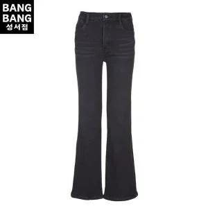 뱅뱅 HC04 여성 기모본딩 부츠컷스판 겨울블랙진 FQL851 (42529252)