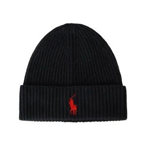 [폴로랄프로렌] 25FW 솔리드 로고 비니 블랙 710981758 005