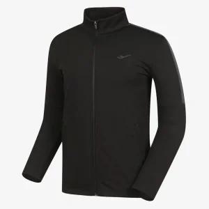 [프로스펙스]남자 약기모 니트 스판 트레이닝 상의 집업자켓 / 남성용 블랙