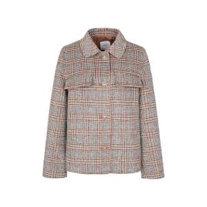 [크로커다일레이디] 크로커다일레이디 스탠카라 핸드메이드 체크 코트CLDWCT102