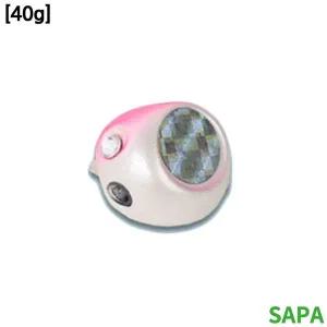 [골드스마일]싸파 유동식 타이라바 헤드 40g 핑크화이트 2개입