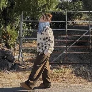 [빅사이즈]이블렛 프유아 플라워 덤블 집업 제이스타일