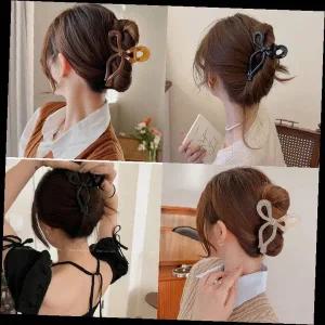 헤어집게핀 나비매듭 올림머리핀 반머리 업스타일 헤어클립 머리끈 액세서리