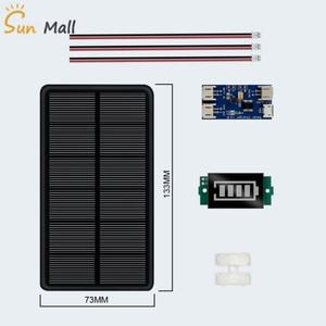태양광판넬 6V 1.26W 210MA 미니 태양 전지 패널 133X73MM DIY 라이트 스마트폰 RC  충전기 고