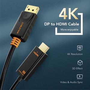 CABLETIME DisplayPort-HDMI 케이블 4K 60hz 1080P M/M 변환기 DP1.2 TV 프로젝터 노트북 디스플레이 DP 어