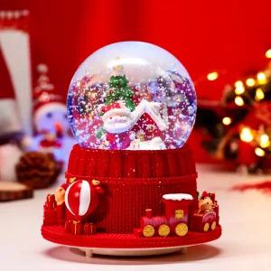 크마스 기차 오르골 회전목마 스노우볼 데스크 장식 선물