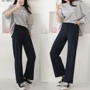 에슬레저 시크한 추리닝 여자 일자 바지 트레이닝복