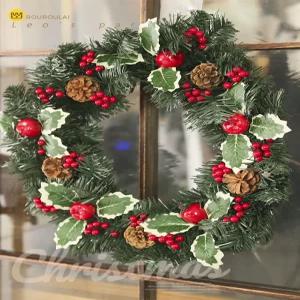 대형리스 원형리스 크리스마스조화 포함 오너먼트 문장식 1M 입구