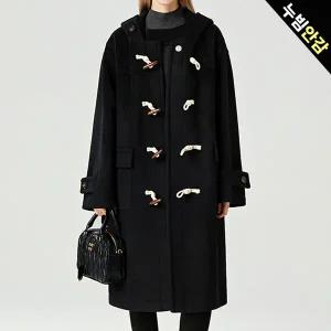 [올리비에스클로젯] 후드 떡볶이 단추 롱 누빔 코트_O2511CT002D