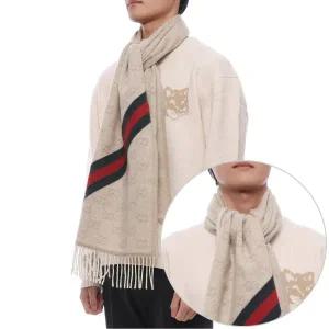 [구찌](마산점) 25FW 남성 GG 웹 울 머플러 (570603 3G200 9568 M 25F)