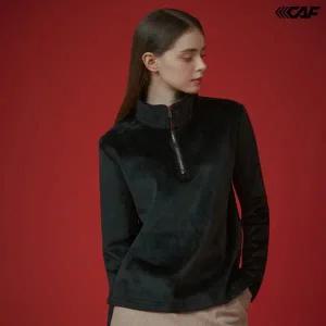 [르까프] 포그니티 하프집업 티셔츠 여성 블랙