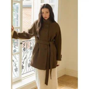 [올리브데올리브](대구신세계)하이넥 부클 하프코트 OW5WHA56