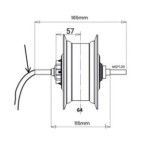자전거 모터 스쿠터 접이식 기어리스 적합한 BLDC 모터 10인치 48V 1200W 60V 3000W