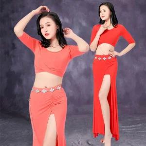 밸리댄스복 여성 라인 방송 벨리 줌바 세트 모던 댄스옷