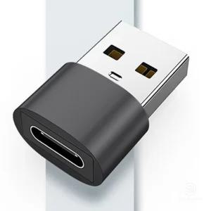 C to A 충전 데이터 암수젠더 FM 케이블 단자 바꿔주는 잭 아답터 충전기선 포트 A타입 변경 어댑터 연결잭