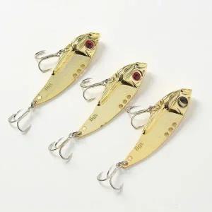 [골드스마일]갈치 메탈 루어낚시 메탈지그 18g 바이브 골드 3p세트