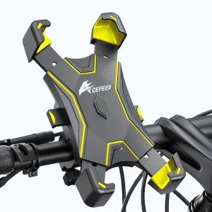[골드스마일]자전거핸드폰거치대 휴대폰거치대 엘로우 자전거거치대