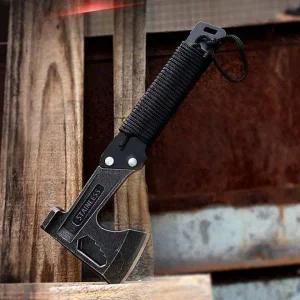 캠핑용 스테인리스 장작 손도끼 망치 겸용 야외 공구 (WFKMWJJ)