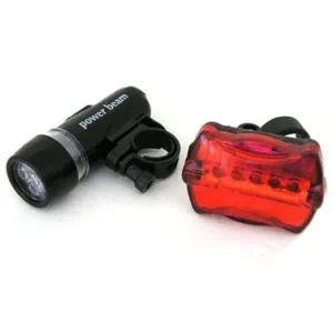 자전거 LED 헤드라이트 후미 점멸 안전 라이트 세트 (WFKMX1O)