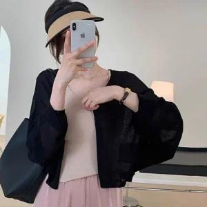 [하프클럽/]이지 박시핏 숏기장 볼레로가디건니트가디건