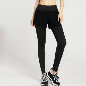 여자 9부 트레이닝 하이웨스트 일체형 레깅스 반바지