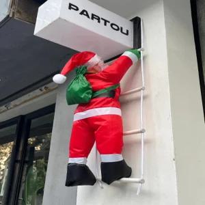 909커머스 벽타는산타 풍선 줄타는 산타클로스 인형