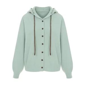 [샐리] 스티치스트링후드가디건_I5D-CCA007