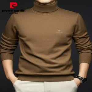 목티 폴라티 터틀넥 목폴라티 피에르 가르뎅 남자 남성 울 스웨터 2025년 겨울 단색 무지 언더셔츠 캐주얼