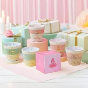 산리오캐릭터 3단식기 나눔접시 대접 공기 멜라민 귀여운 그릇 세트 간편식 1인용 굿즈