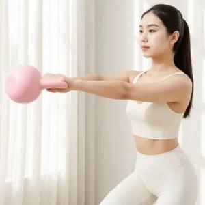 힙바디피트니스케틀벨68kg홈트레이닝아령핑크